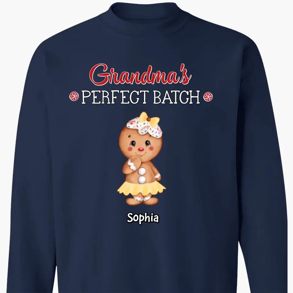 Grandma's Perfect Batch - Personalized Custom T-shirt - Mother's Day, Christmas Gift For Grandma, Mom, Family Members