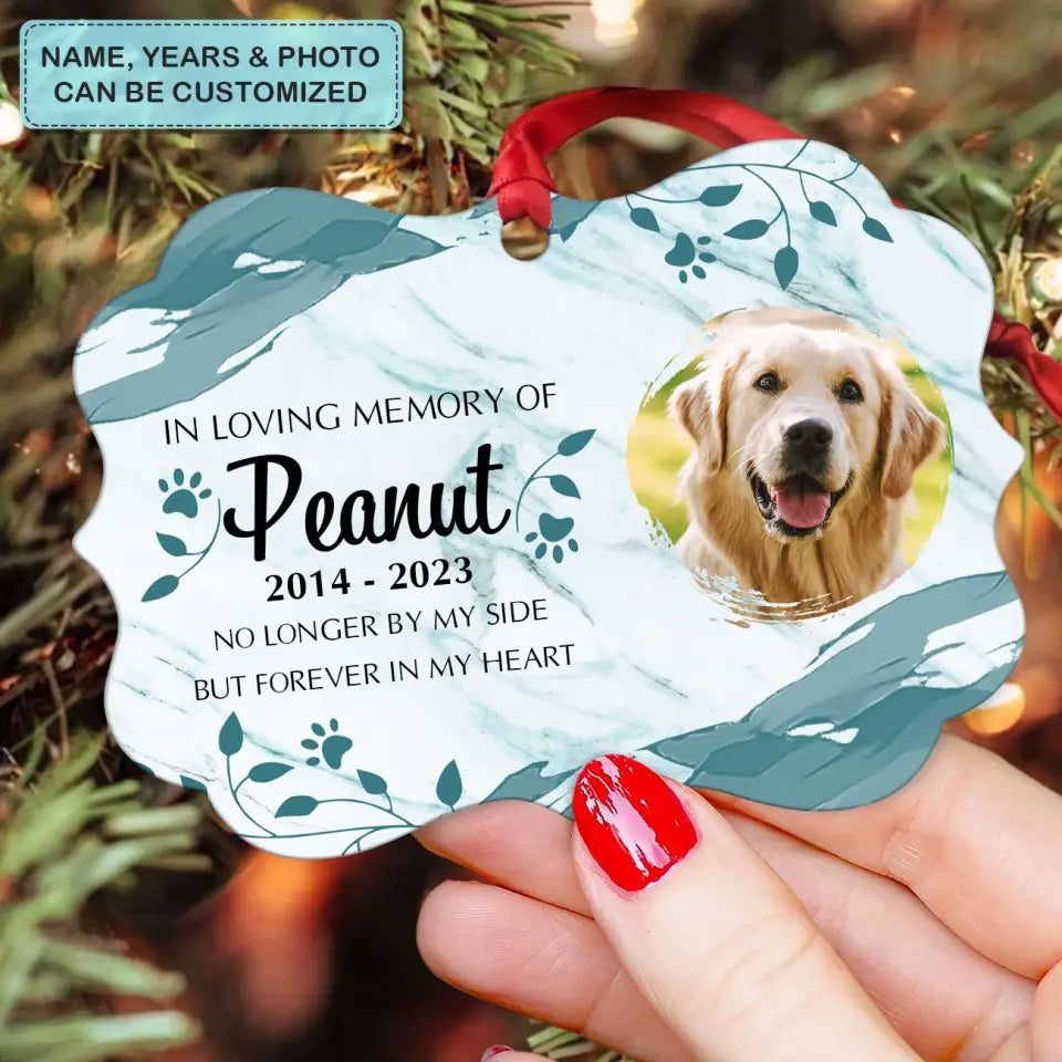 In Loving Memory Of - Personalized Custom Aluminium Ornament - Memorial Gift For Dog Mom, Dog Dad, Pet Lover, Pet Owner