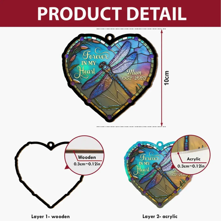 I Am Always With You - Personalized Custom Suncatcher Layer Mix Ornament - Memorial Gift For Family, Family Members