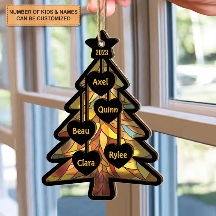 Christmas Tree 2023 - Personalized Custom Suncatcher Layer Mix Ornament - Christmas Gift For Family, Family Members