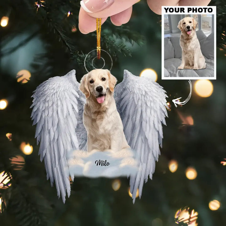 You Are My Angel - Personalized Custom Photo Mica Ornament - Memorial, Christmas Gift For Pet Lover, Pet Owner AGCHD047
