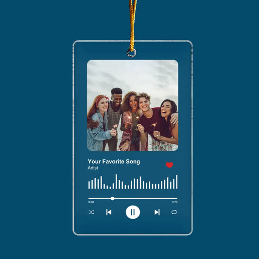 Our Favorite Song - Personalized Custom Mica Ornament - Christmas Gift For Friends, Besties