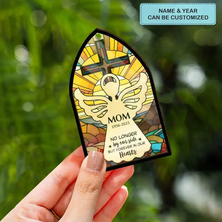 Forever In Our Heart - Personalized Custom Suncatcher Layer Mix Ornament - Christmas, Memorial Gift For Family, Family Members