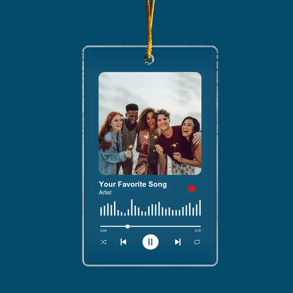 Our Favorite Song - Personalized Custom Mica Ornament - Christmas Gift For Friends, Besties