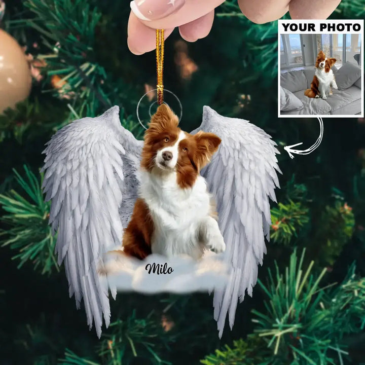 You Are My Angel - Personalized Custom Photo Mica Ornament - Memorial, Christmas Gift For Pet Lover, Pet Owner AGCHD047