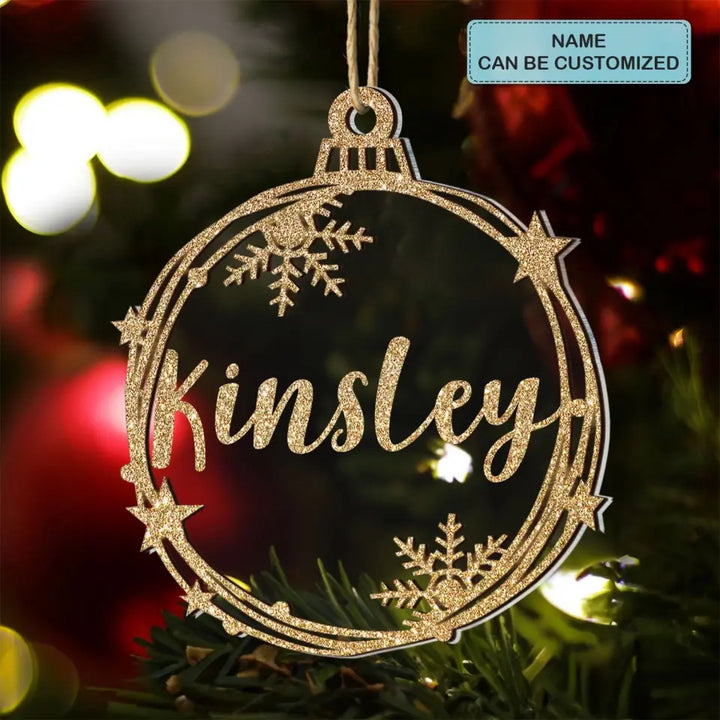 Custom Name Christmas Tree Ornament - Personalized Custom Layer Mix Ornament - Christmas Gift For Family, Family Members