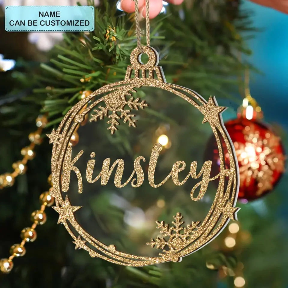 Custom Name Christmas Tree Ornament - Personalized Custom Layer Mix Ornament - Christmas Gift For Family, Family Members