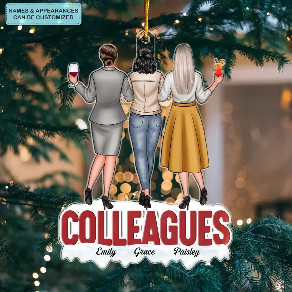 Colleagues For Life - Personalized Custom Mica Ornament - Gift For Colleagues, Coworkers