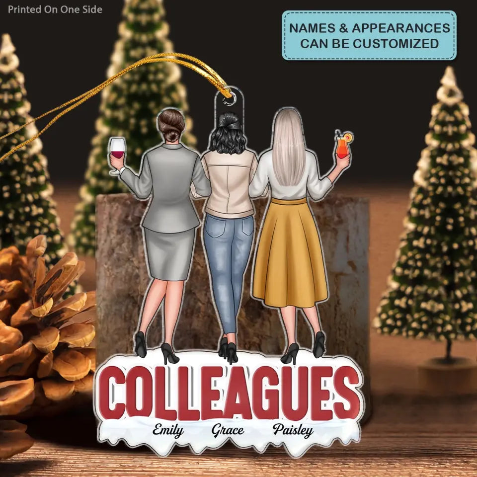 Colleagues For Life - Personalized Custom Mica Ornament - Gift For Colleagues, Coworkers