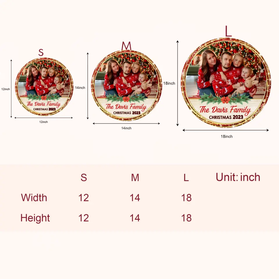 Merry Christmas 2023 - Personalized Custom Door Sign - Christmas Gift For Family, Family Members