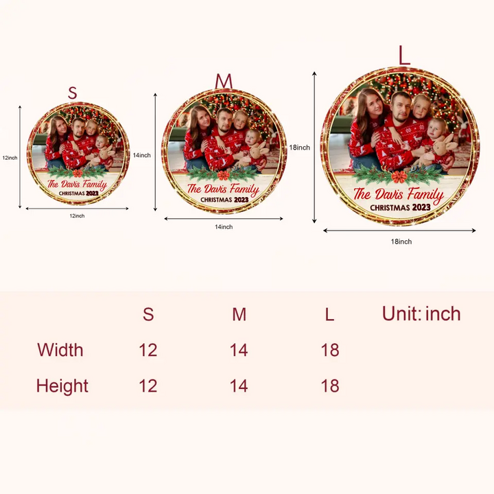 Merry Christmas 2023 - Personalized Custom Door Sign - Christmas Gift For Family, Family Members