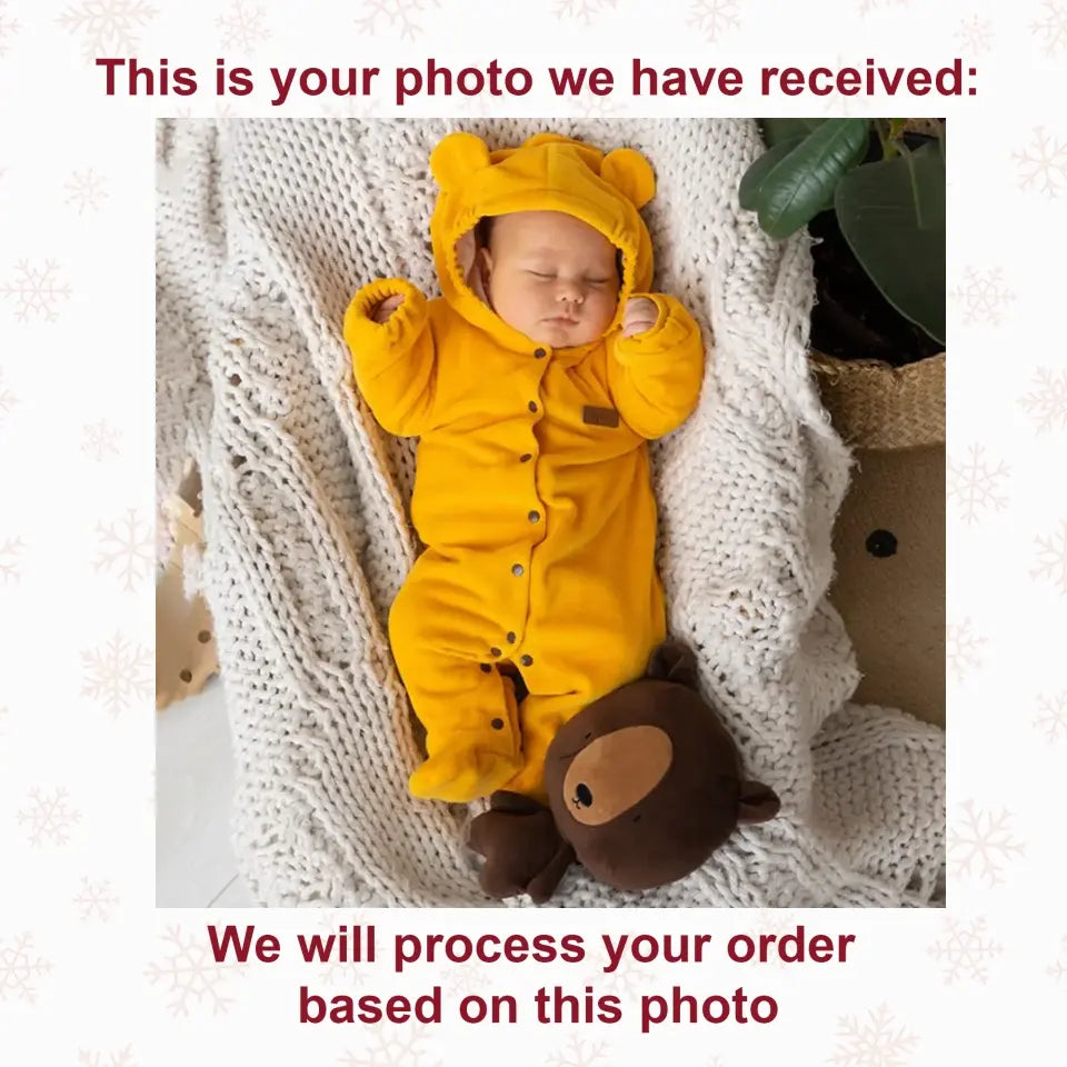 Personalized Photo Mica Ornament - Gift For Baby - Baby First Christmas ARND0014