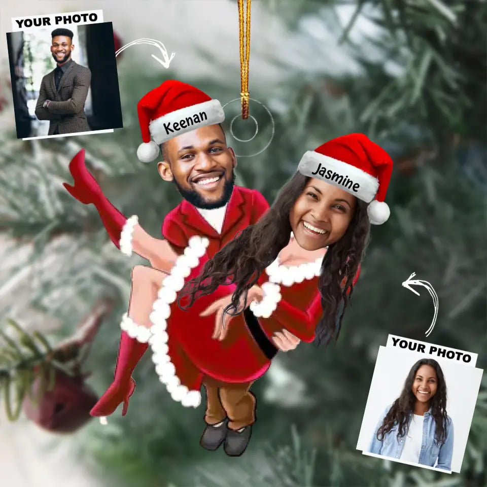 I Love You - Personalized Custom Photo Mica Ornament - Anniversary, Christmas Gift For Couple, Wife, Husband AGCDM006