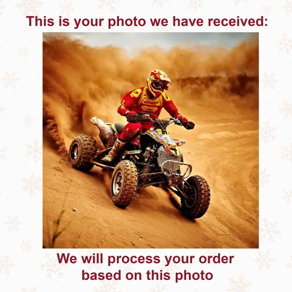 Personalized Photo Mica Ornament - Gift For Racing Lover - Racing Is My Life ARND0014