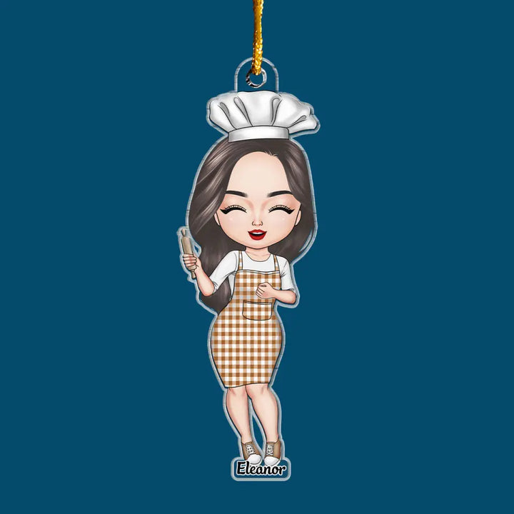 I Love Baking - Personalized Custom Mica Ornament - Christmas Gift For Baker, Baking Lover CLA0DM008