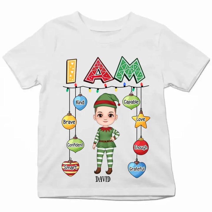I Am Kind - Personalized Custom Youth T-shirt - Christmas Gift For Kids, Family Members