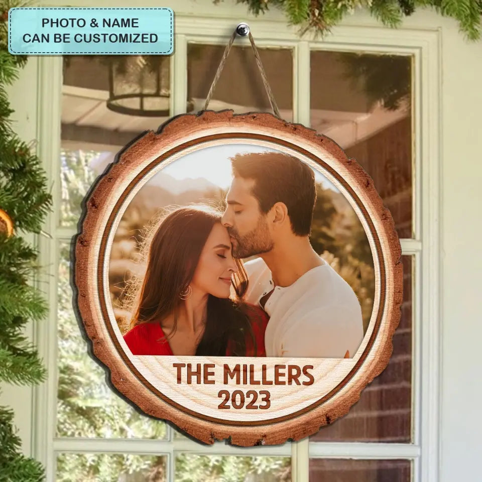 Family Custom Photo 2023 - Personalized Custom Door Sign - Christmas Gift For Family, Family Members