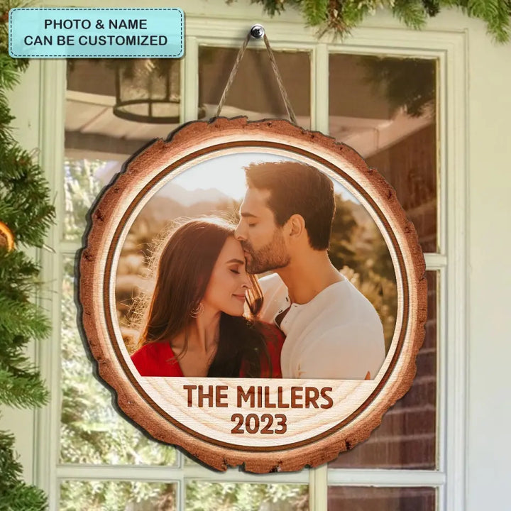 Family Custom Photo 2023 - Personalized Custom Door Sign - Christmas Gift For Family, Family Members