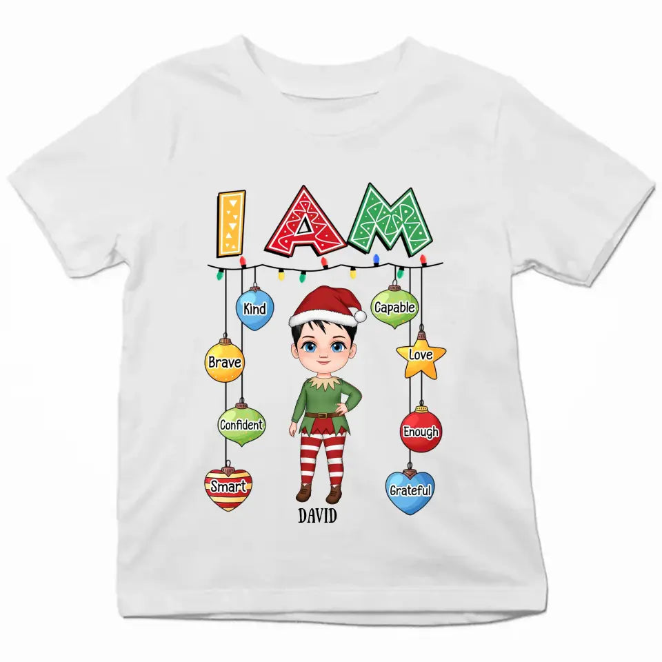 I Am Kind - Personalized Custom Youth T-shirt - Christmas Gift For Kids, Family Members