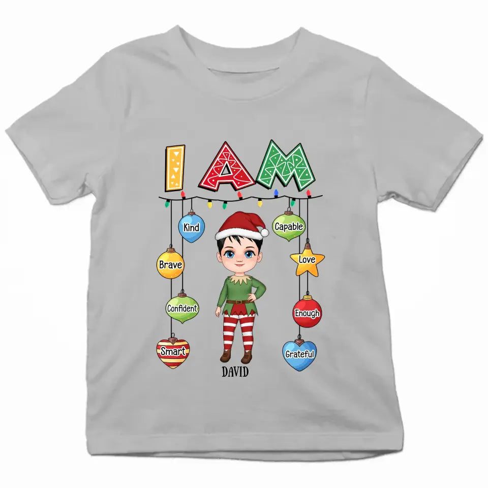 I Am Kind - Personalized Custom Youth T-shirt - Christmas Gift For Kids, Family Members