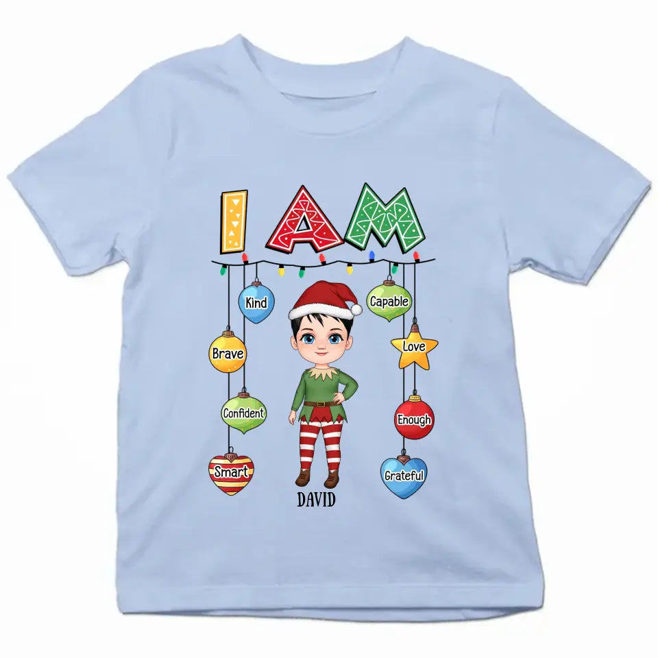 I Am Kind - Personalized Custom Youth T-shirt - Christmas Gift For Kids, Family Members