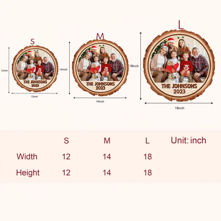 Family Custom Photo 2023 - Personalized Custom Door Sign - Christmas Gift For Family, Family Members