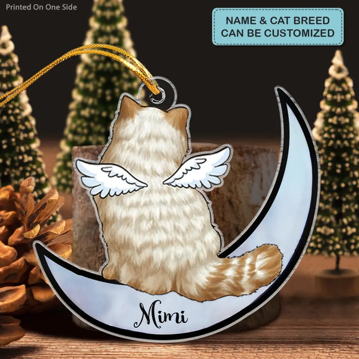 Cat Memorial - Personalized Custom Mica Ornament - Christmas, Memorial Gift For Cat Mom, Cat Dad, Cat Lover, Cat Owner CLA0VP008