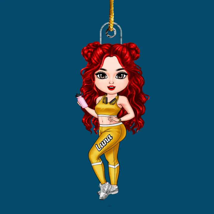 Gym Girl - Personalized Custom Mica Ornament - Christmas Gift For Gym Lover, Friends CLA0HD015