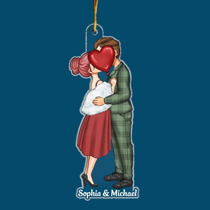 I Love You - Personalized Custom Mica Ornament - Christmas Gift For Couple, Wife, Husband CLA0HD016