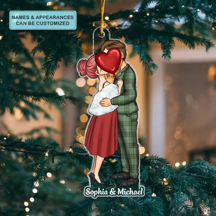 I Love You - Personalized Custom Mica Ornament - Christmas Gift For Couple, Wife, Husband CLA0HD016