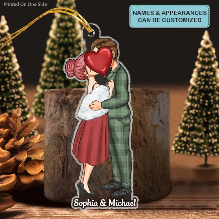 I Love You - Personalized Custom Mica Ornament - Christmas Gift For Couple, Wife, Husband CLA0HD016