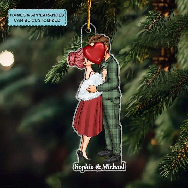 I Love You - Personalized Custom Mica Ornament - Christmas Gift For Couple, Wife, Husband CLA0HD016