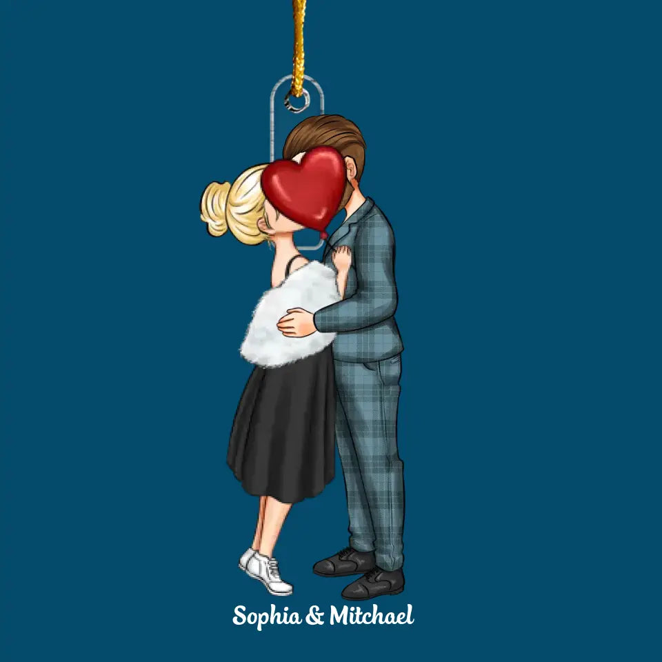 I Love You - Personalized Custom Mica Ornament - Christmas Gift For Couple, Wife, Husband CLA0HD016