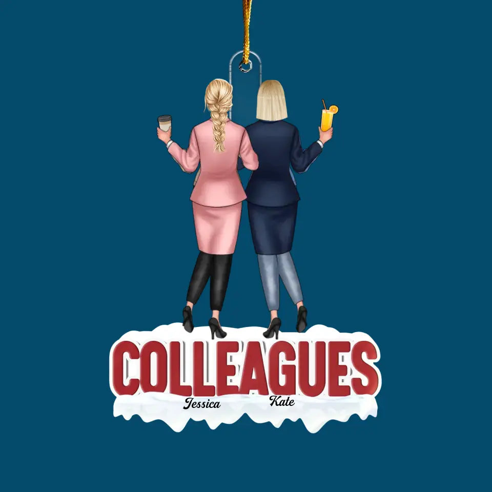 Colleagues For Life - Personalized Custom Mica Ornament - Gift For Colleagues, Coworkers