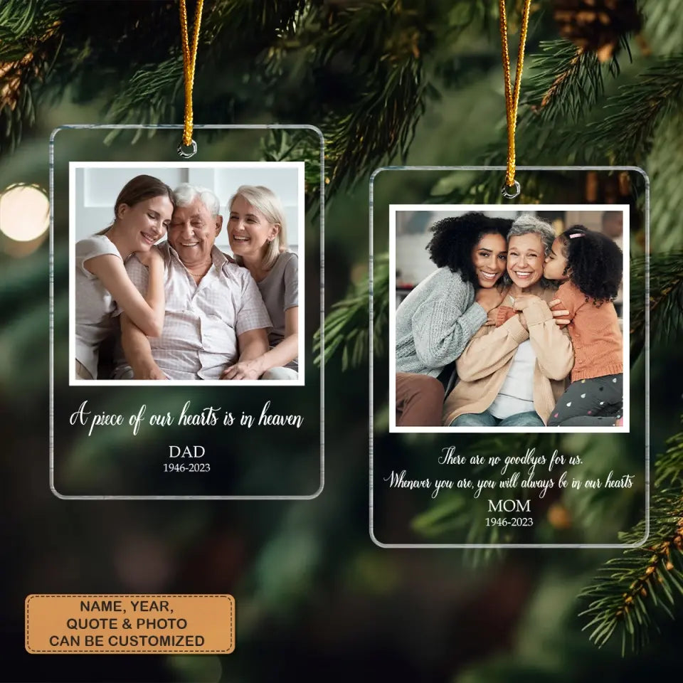 Words I Wanna Say - Personalized Custom Mica Ornament - Christmas, Memorial Gift For Family, Family Members