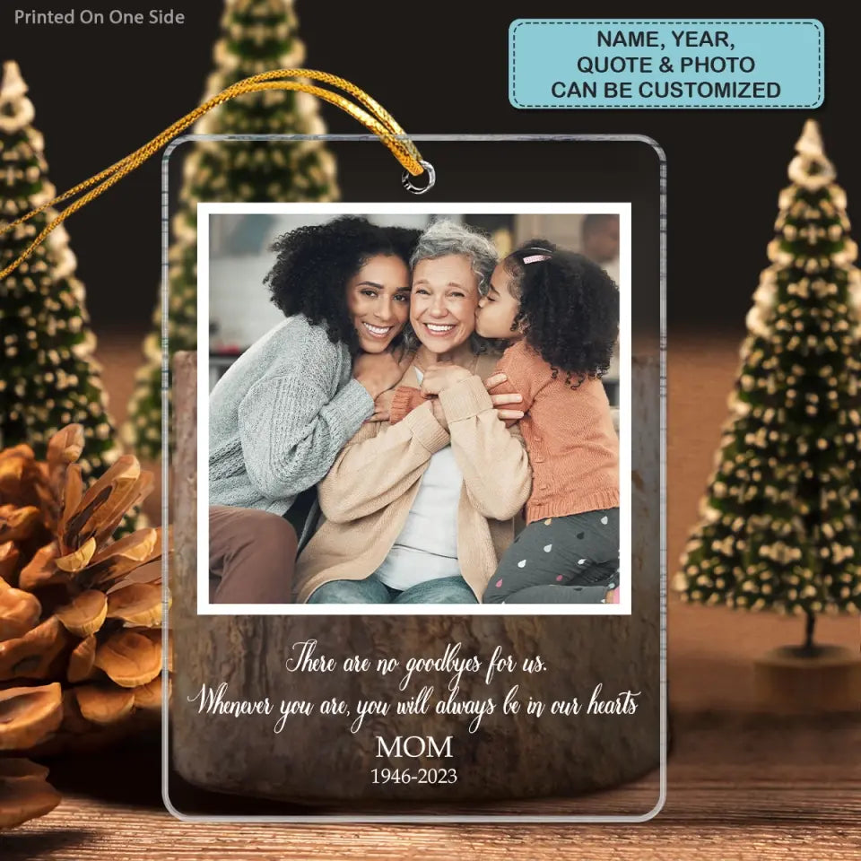 Words I Wanna Say - Personalized Custom Mica Ornament - Christmas, Memorial Gift For Family, Family Members