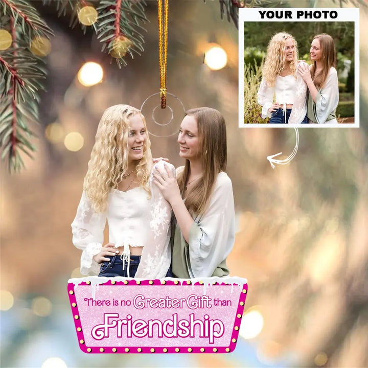Partners In Crime - Personalized Custom Photo Mica Ornament - Christmas Gift For Friends, Besties AGCHT015