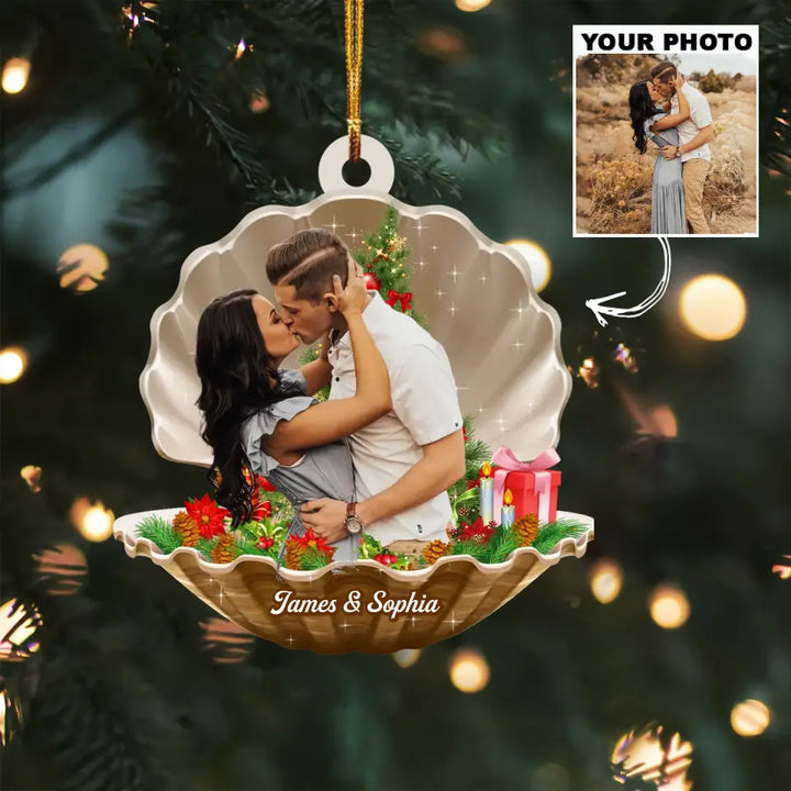 I Love You Baby - Personalized Custom Photo Mica Ornament - Christmas Gift For Couple, Wife, Husband AGCHD038