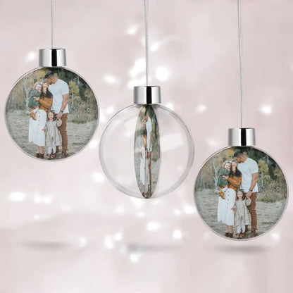 Love You To The Moon And Back - Personalized Custom Ball Ornament - Christmas Gift For Family, Family Members