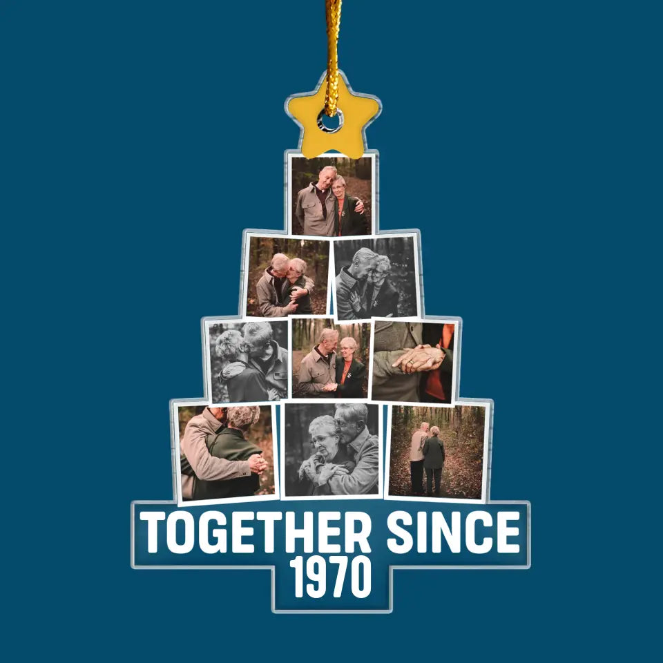 Together Since - Personalized Custom Mica Ornament - Christmas Gift For Couple, Wife, Husband