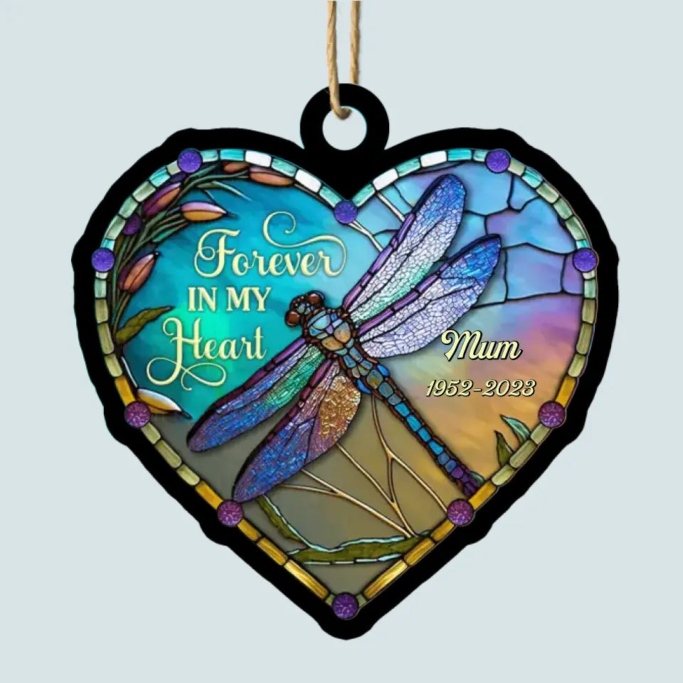 I Am Always With You - Personalized Custom Suncatcher Layer Mix Ornament - Memorial Gift For Family, Family Members