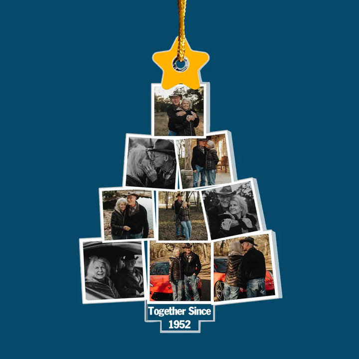 Together Since - Personalized Custom Mica Ornament - Valentine's Day, Anniversary Gift For Couple, Wife, Husband, Boyfriends, Girlfriends