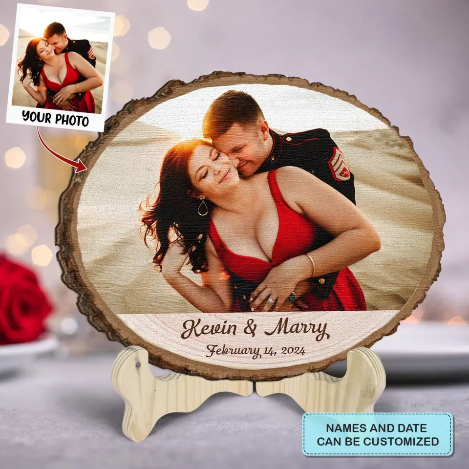 Our Memories - Personalized Custom 1 Layer Wooden Sign - Valentine's Day Gift For Couple, Wife, Husband, Boyfriends, Girlfriends