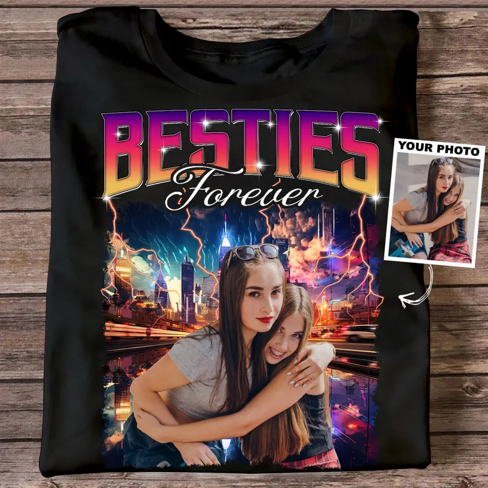 Bestie Forever - Personalized Custom T-shirt - Christmas Gift For Friends, Besties