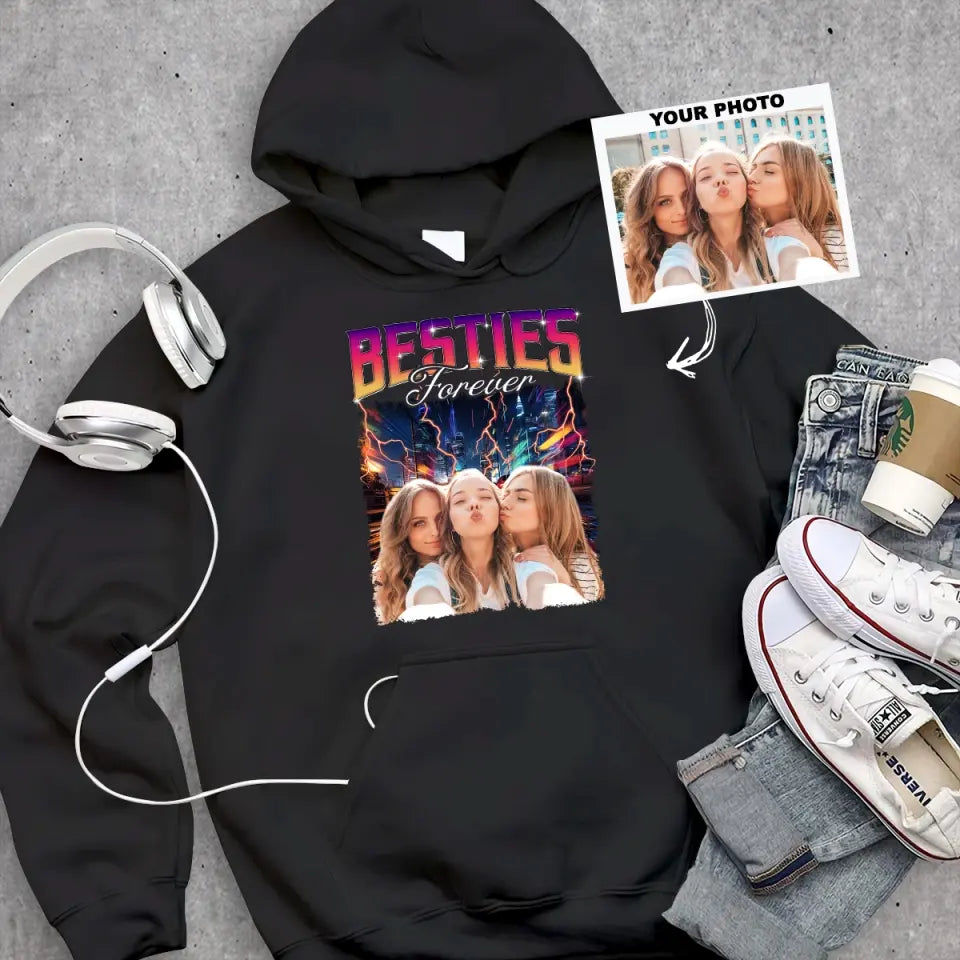 Bestie Forever - Personalized Custom T-shirt - Christmas Gift For Friends, Besties