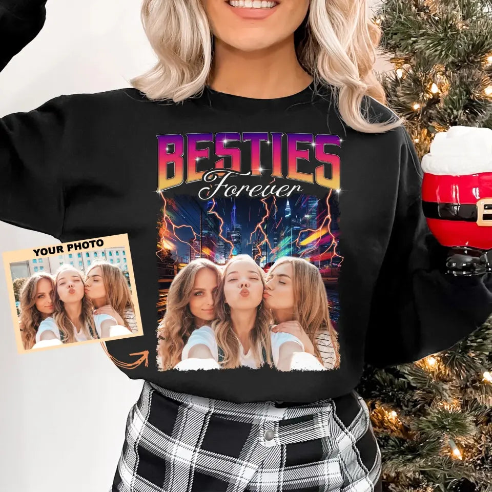 Bestie Forever - Personalized Custom T-shirt - Christmas Gift For Friends, Besties