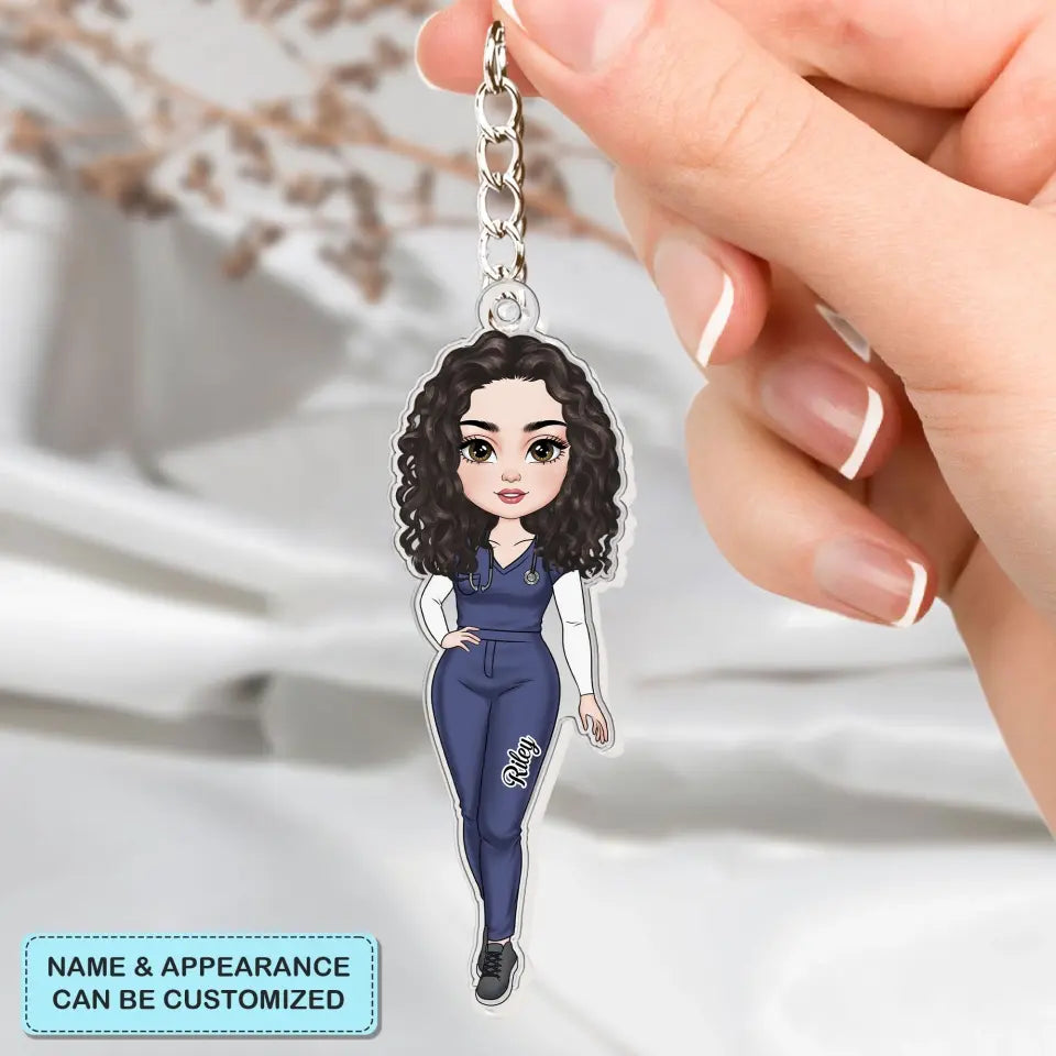Nurse Life - Personalized Custom Acrylic Keychain - Nurse's Day, Appreciation Gift For Nurse CLA0HD021