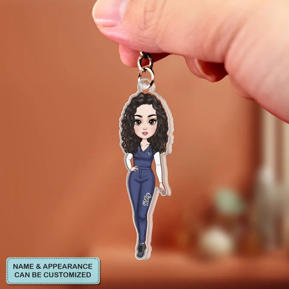 Nurse Life - Personalized Custom Acrylic Keychain - Nurse's Day, Appreciation Gift For Nurse CLA0HD021