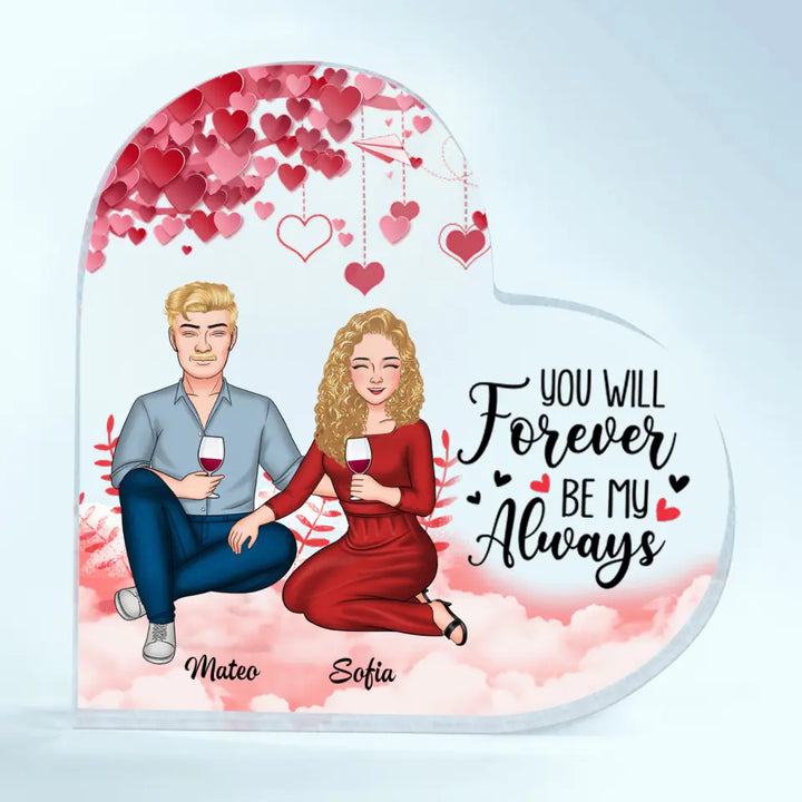 You & Me We Got This -  Personalized Custom Heart-shaped Acrylic Plaque - Gift For Couple, Wife, Husband
