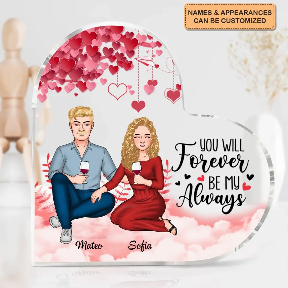 You & Me We Got This -  Personalized Custom Heart-shaped Acrylic Plaque - Gift For Couple, Wife, Husband